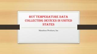 Buy Temperature Data Collecting Devices in United States