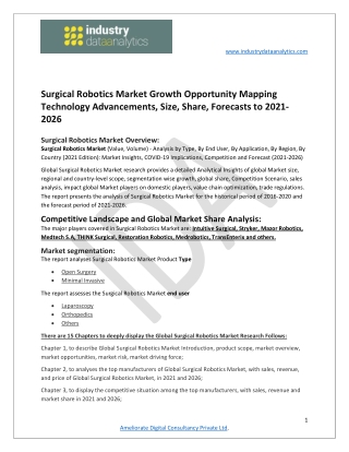 Surgical Robotics Market  Growth, Industry Trends, and Statistics by 2026