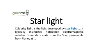 Led star lights
