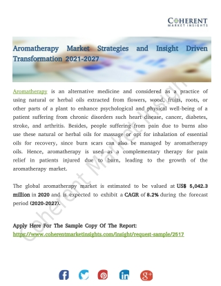 Aromatherapy Market