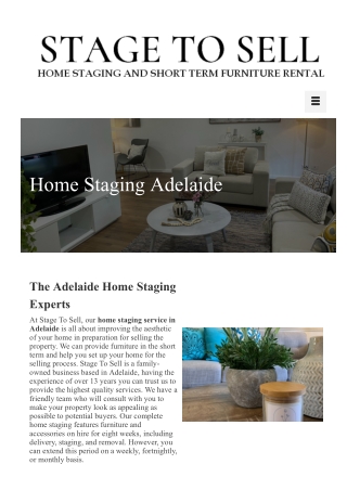 Property styling adelaide