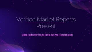 Global Food Safety Testing Market