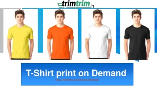 T-Shirt print on Demand