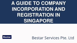 A guide to company incorporation and registration in Singapore