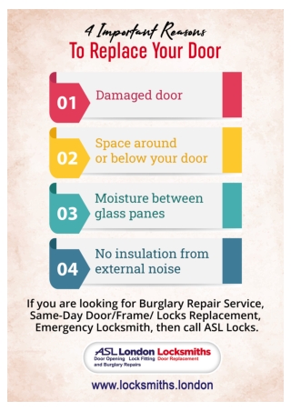 4 Important Reasons To Replace Your Door