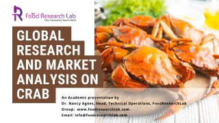 Global research and market analysis on Crab-min