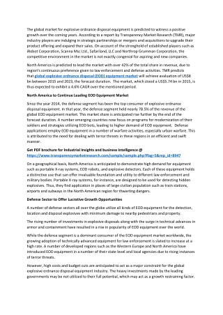 Explosive Ordnance Disposal Equipment Market