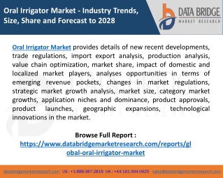 Global Oral Irrigator Market