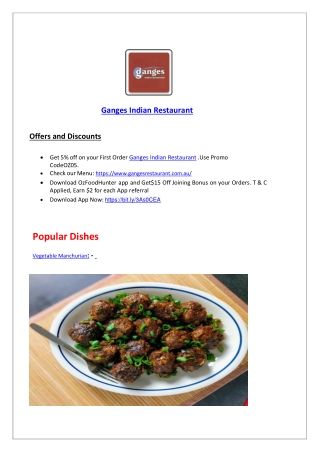 Ganges Indian Restaurant Alexander Heights Kebab - 10% off.
