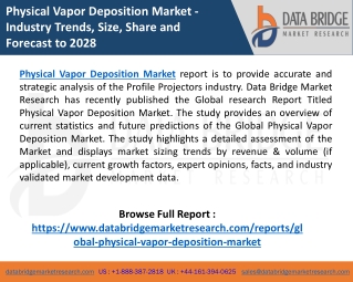 Global Physical Vapor Deposition Market