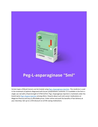 Peg L-Asparaginase - 5ml
