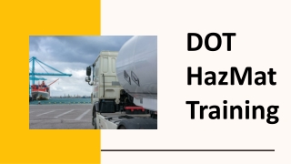 DOT HazMat Training