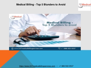 Medical Billing - Top 5 Blunders to Avoid