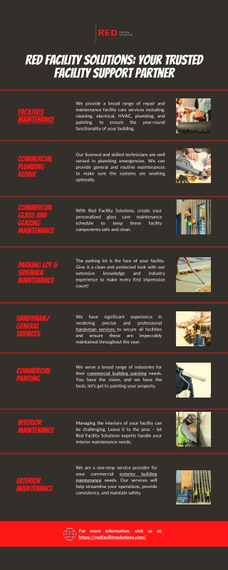 RED Facility Solutions: Your Trusted Facility Support Partner