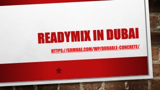 Readymix in Dubai