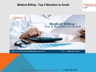 Medical Billing - Top 5 Blunders to Avoid