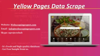 Yellow Pages Data Scrape