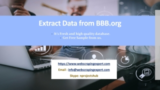 Extract Data from BBB.org
