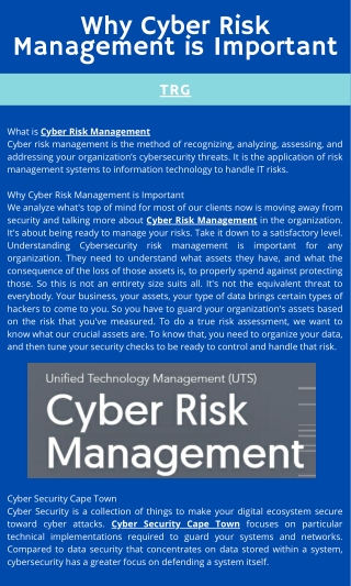 Why Cyber Risk Management is Important