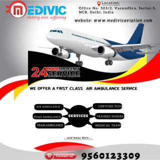 Hire the Spectacular Air Ambulance Service in Bangalore by Medivic Aviation with all Features