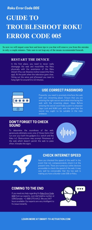 Guide to Troubleshoot Roku Error Code 005