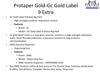 Protaper Gold-Gc Gold Label 9 Extra