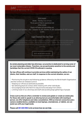 Estate Planning   Law Offices Of Krame and Biggin