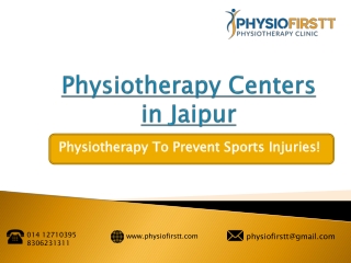Physiotherapy To Prevent Sports Injuries!