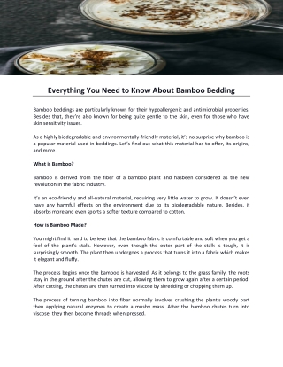 Everything You Need to Know About Bamboo Bedding