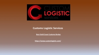 Customs Broker & Freight Forwarder