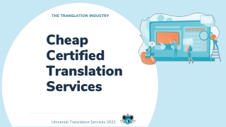Cheap Certified Translation Services