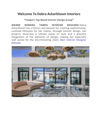 Best Interior Designers Orlando