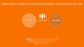 Need Python Scraper to Find Specific Models of Automobiles for Sale