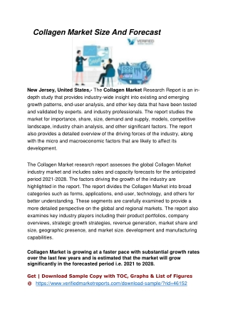 Collagen Market
