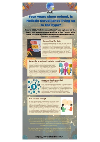 Shield - Is Holistic Surveillance living up to the hype?