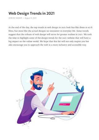 Web Design Trends in 2021