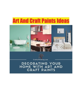 Art And Craft Paints Ideas