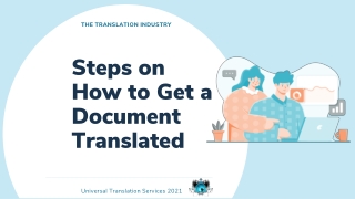 Steps on How to Get a Document Translated