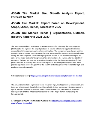 ASEAN Tire Market