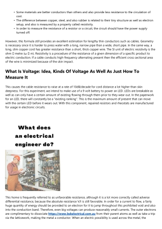 Resistance, Electric