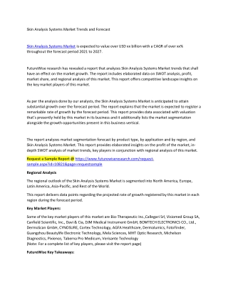 Skin Analysis Systems Market