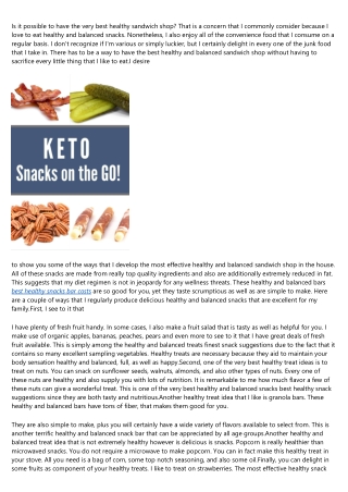 6 Books About find the best healthy snacks bar online You Should Read