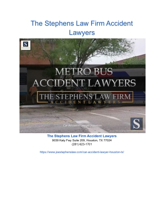 The Stephens Law Firm Accident Lawyers