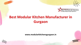 Modular Kitchen Manufacturer in Gurgaon