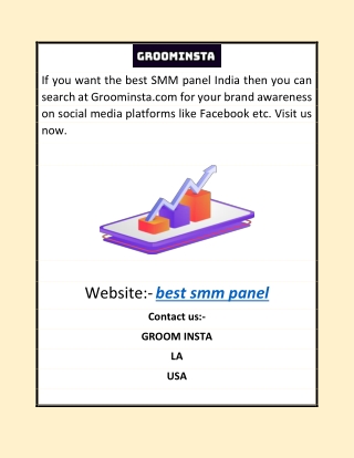 best smm panel |Groominsta.com