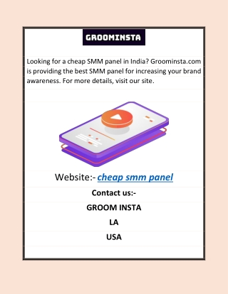 cheap smm panel |Groominsta.com