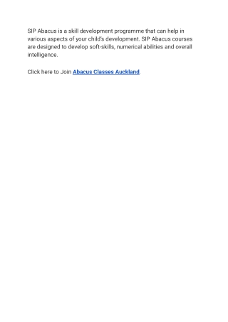 Abacus Classes Auckland