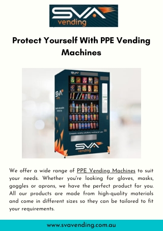Protect Yourself With PPE Vending Machines