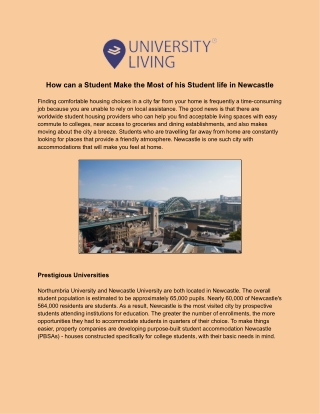 Student Accommodation Newcastle