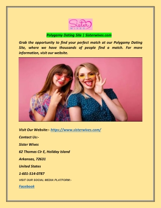 Polygamy Dating Site | Sisterwives.com